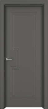 Межкомнатная дверь "Паспарту-П", пг, серый