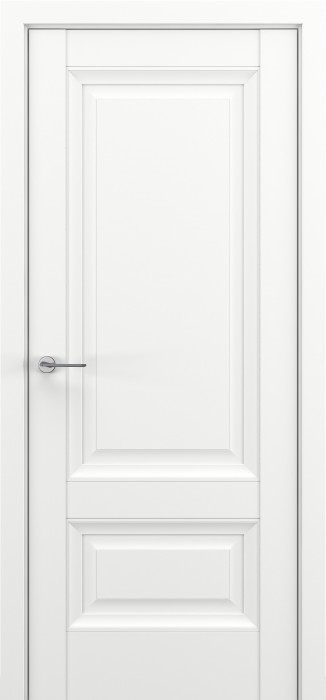 Межкомнатная дверь "Турин В2", пг, матовый белый