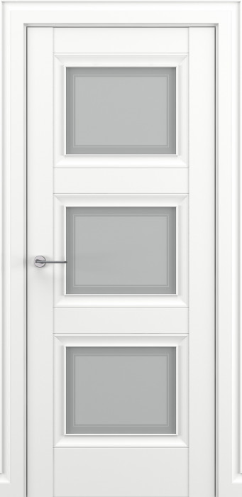Межкомнатная дверь Гранд В1, по, матовый белый