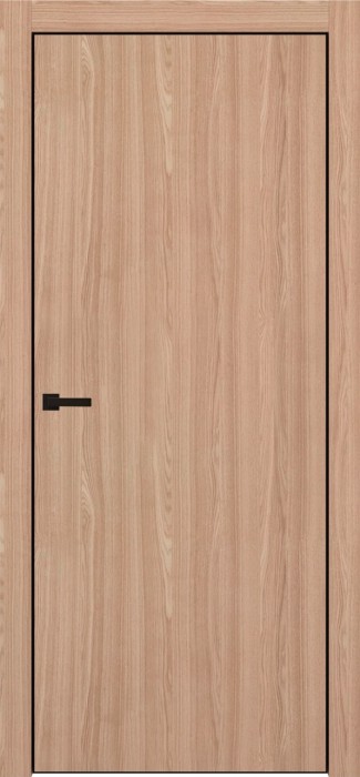 Межкомнатная дверь "Porta-50 4AB", AL-кромка черная, пг, Natural Oak