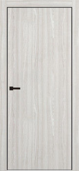 Межкомнатная дверь "Porta-50 4AB", AL-кромка черная, пг, White Oak