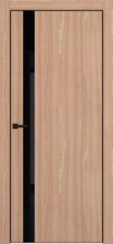 Межкомнатная дверь "Porta-51 4AB", AL-кромка черная, по, Natural Oak