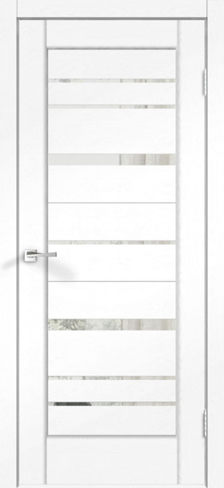 Межкомнатная дверь "Premier 22", зеркало, ясень белый