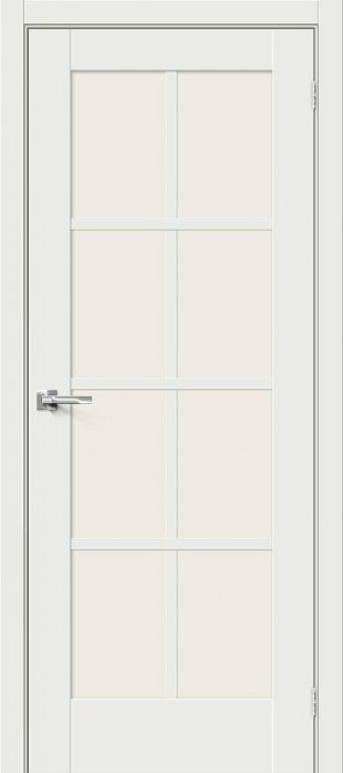 Межкомнатная дверь Прима-11.1 White Matt стекло White Сrystal Межкомнатная дверь Прима-11.1 White Matt стекло White Сrystal