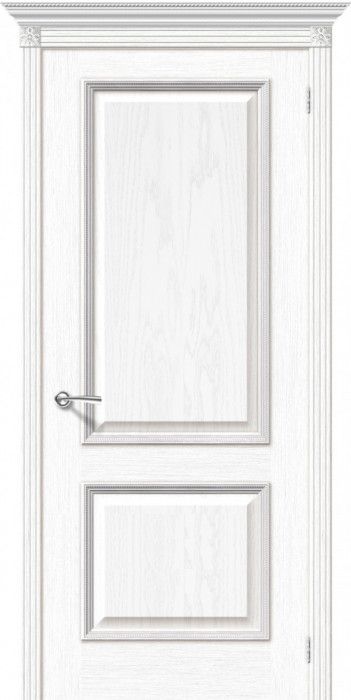 Межкомнатная дверь "Шервуд", пг, белый дуб