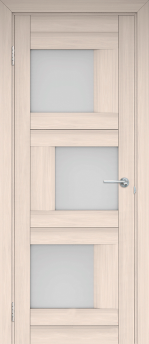 Межкомнатная дверь "Шахматы", по, эшвайт