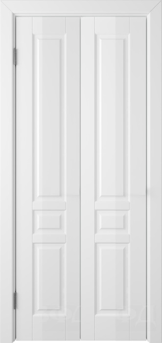 Складная дверь "Стокгольм", пг, белый