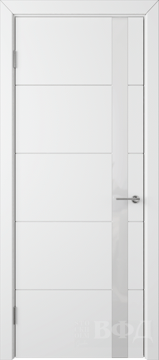 Межкомнатная дверь "Тривиа", по, белый