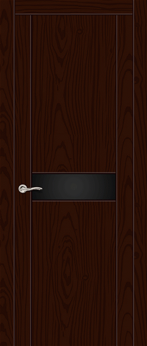 Межкомнатная дверь "Турин-1", по, ясень шоколад