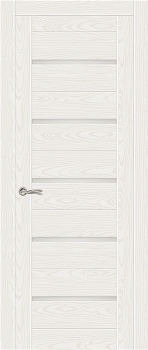 Межкомнатная дверь "Турин-5", по, белый ясень