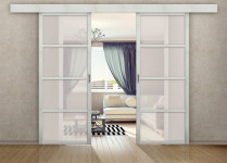 Раздвижная дверь "Твигги V4", по, Cappuccino Veralinga