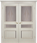 Межкомнатная дверь "Вена", по, слоновая кость