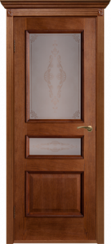 Межкомнатная дверь "Вена", по, орех-коньяк